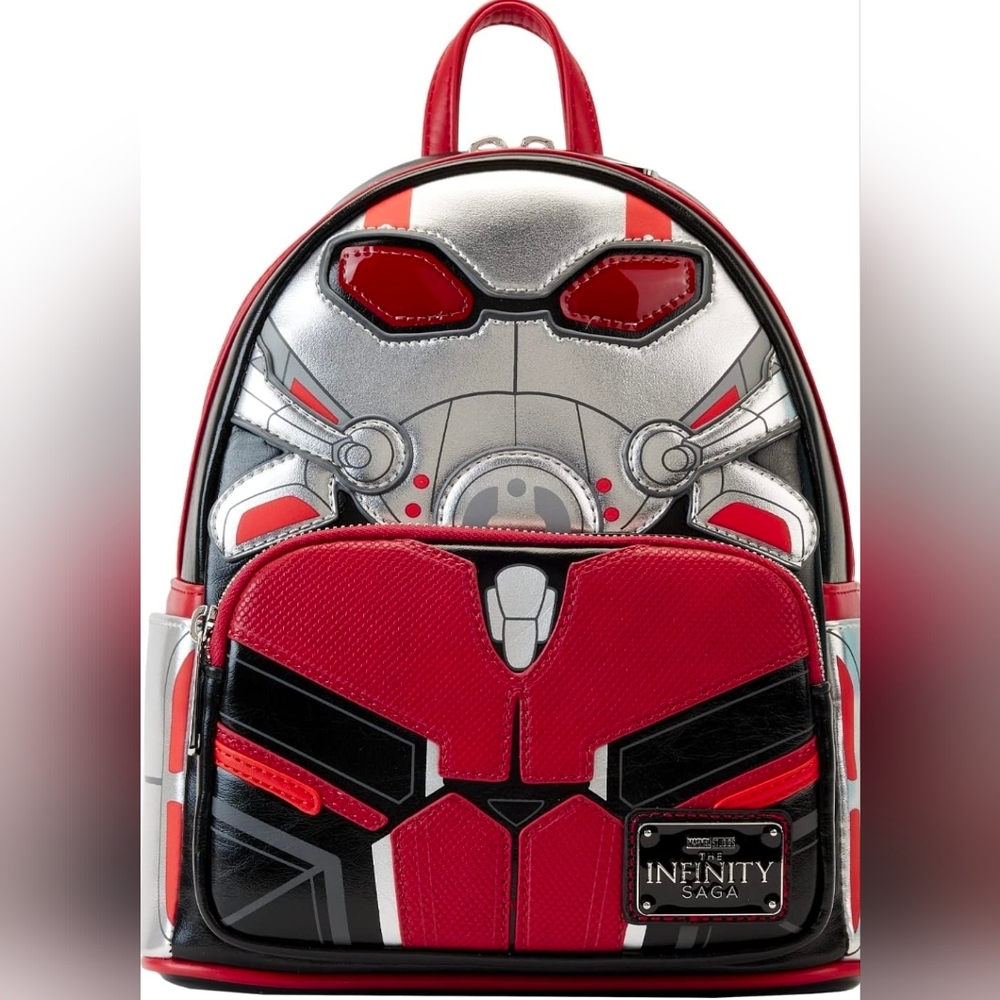 Loungefly Marvel Infinity Saga- Ant-Man Red and Silver Backpack
